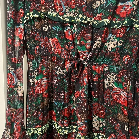 Scotch & Soda Leopard & Lillies Mini Dress from Anthropologie (Size 2) - Picture 12 of 13